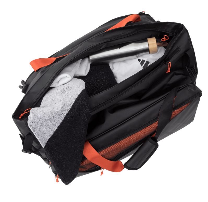 BORSA PER RACCHETTE ADIDAS MULTIGAME NERO/ARANCIONE 3.4
